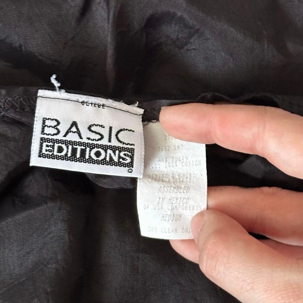 Basic Editions Pumpkin Bear Button Up Vest - image 4